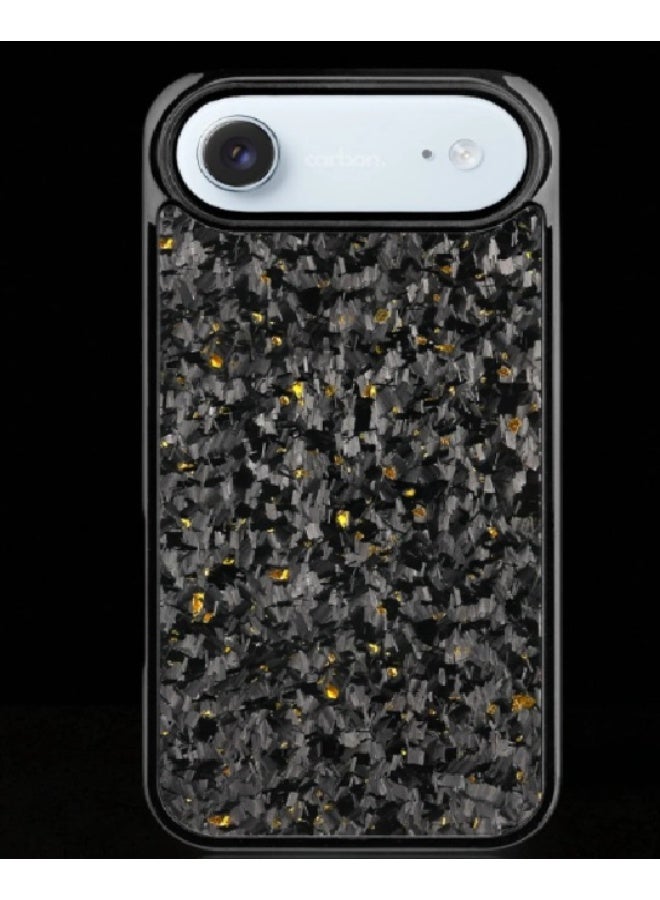 100% Real Carbon Fiber Slim Dry Magnetic Phone Case, Carbon Fiber, for iPhone 17 Air (Gold) - Image 2