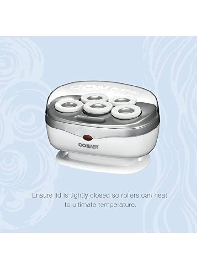 CONAIR - Instant Heat Travel 1.5Inch Hot Rollers White 5 Count - Image 1