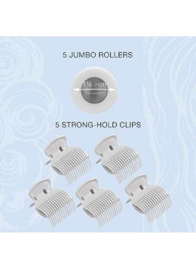 CONAIR - Instant Heat Travel 1.5Inch Hot Rollers White 5 Count - Image 1