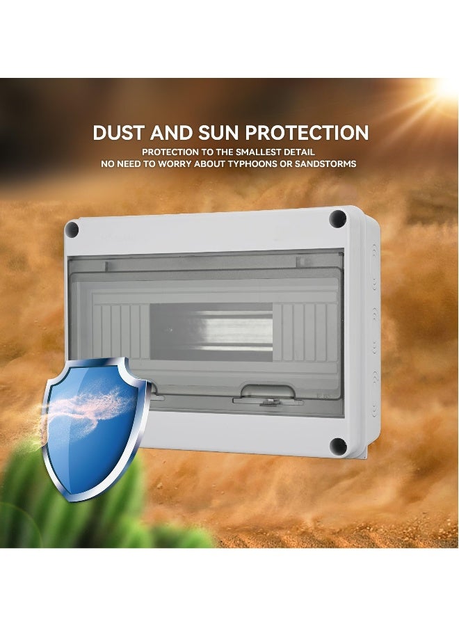 علبة حماية موزع قاطع الدائرة MCB بـ 12 طريقة، قاطع دائرة مصغر مع سكة DIN، مقاوم للماء IP65، مناسب للاستخدام الداخلي والخارجي - Image 4