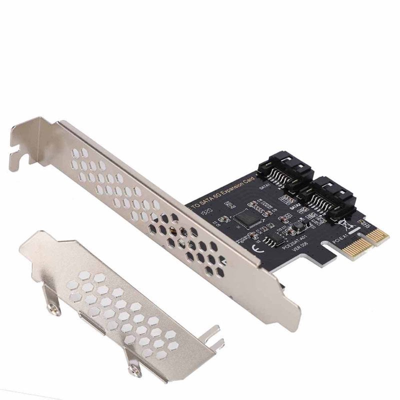 SATA 3.0 Adapter 2 Port 6Gbps Full Speed Transmission - Plug And Play Hot Plugging PCI-E Card For Large Or Small Chassis - Image 3