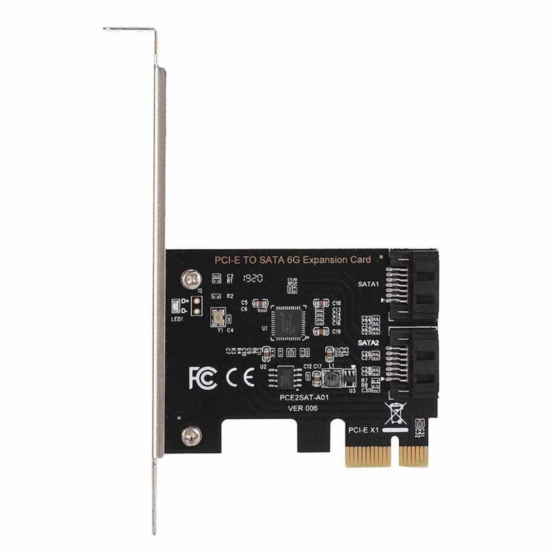 SATA 3.0 Adapter 2 Port 6Gbps Full Speed Transmission - Plug And Play Hot Plugging PCI-E Card For Large Or Small Chassis - Image 5