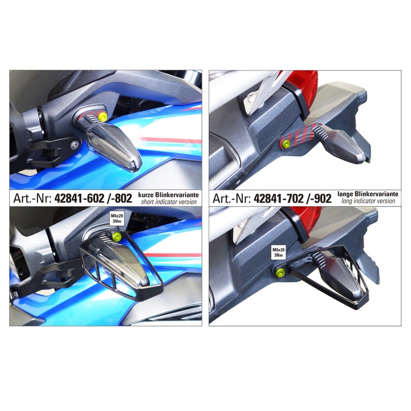 غطاء حماية إشارات الدوران الأمامية والخلفية للدراجات النارية بديل لـ BMW R1250GS F850GS/adv F750GS G310GS S1000XR للسنوات 2019-2022 - Image 5