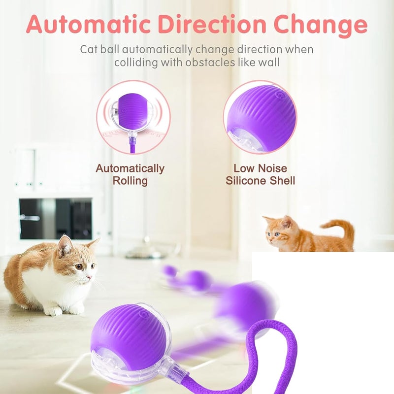 TTPOLONG Interactive Toy for Cats and Dogs, 3 Adjustable Modes with Wake Up Function for Cats and Dogs (Pink) - Image 2