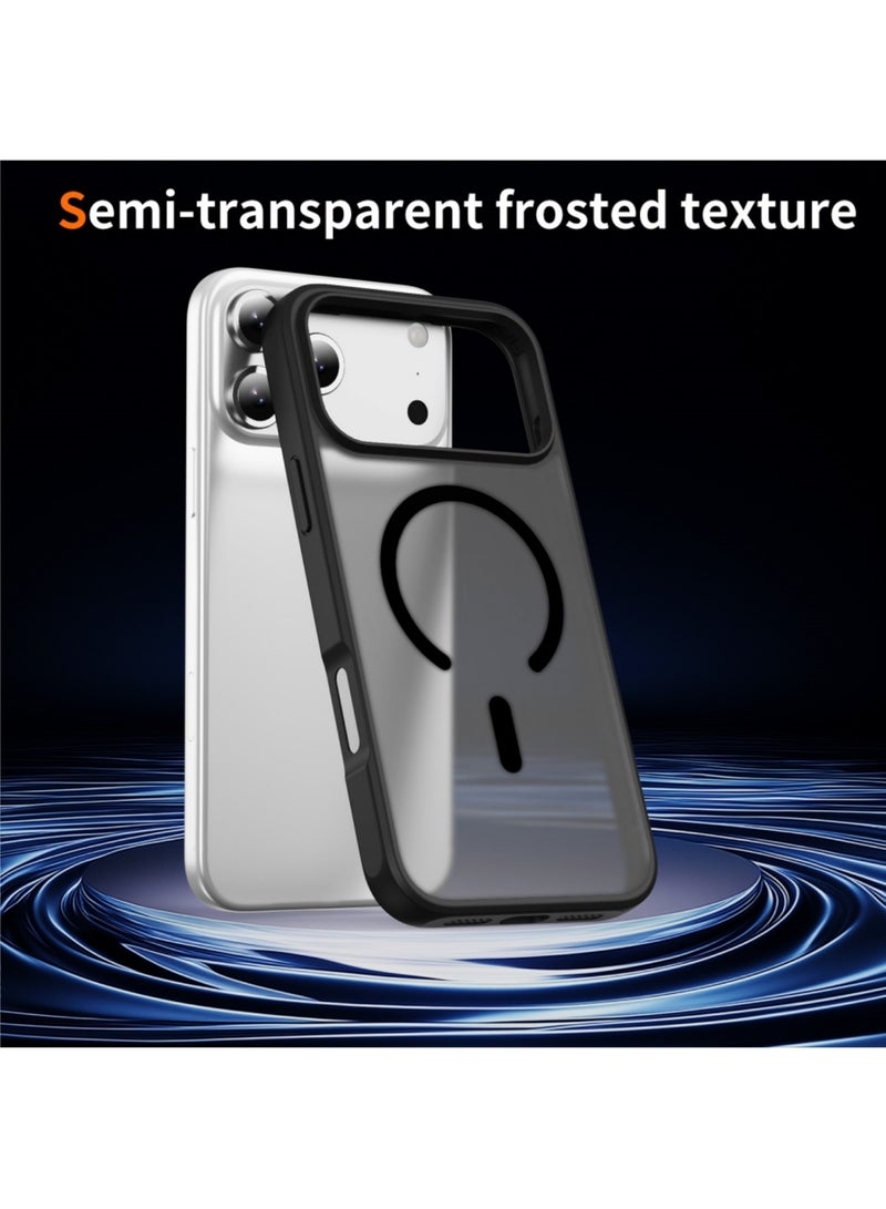 دوسالا حافظة مغناطيسية لهاتف آيفون 17 برو متوافقة مع نظام ماغسيف، [مقاومة للصدمات بمعايير عسكرية] غلاف هاتف رفيع مضاد للصدمات (أسود) - Image 3