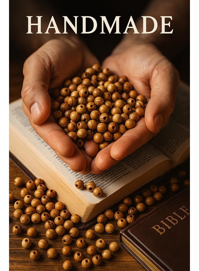 Zuluf Jerusalem Olive Wood making a rosary beads supplies 10mm (500 Beads) - Image 3