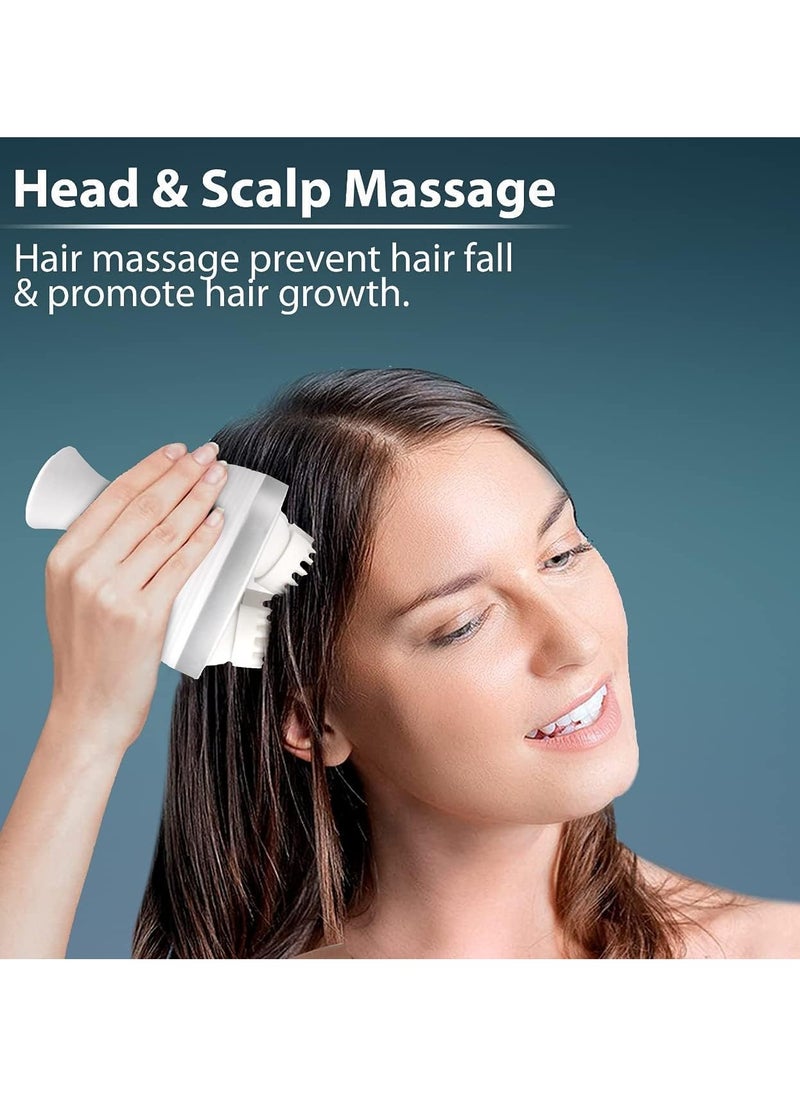 null - Electric Scalp Massager with 4 Heads, Ergonomic Design, Rechargeable - Image 1
