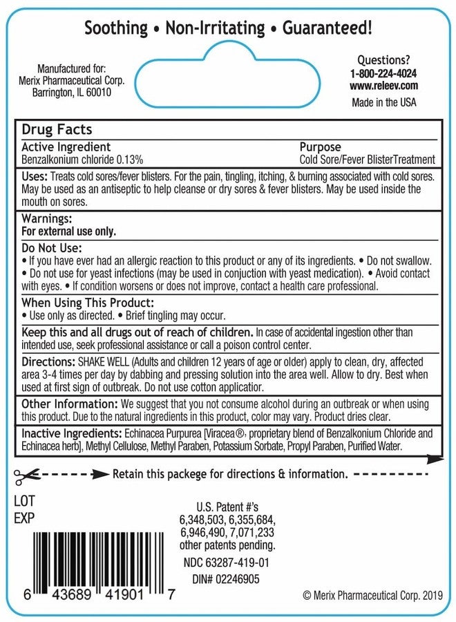 RELEEV 1 Day Cold Sore Treatment 6 mL (Pack of 2 - Image 3