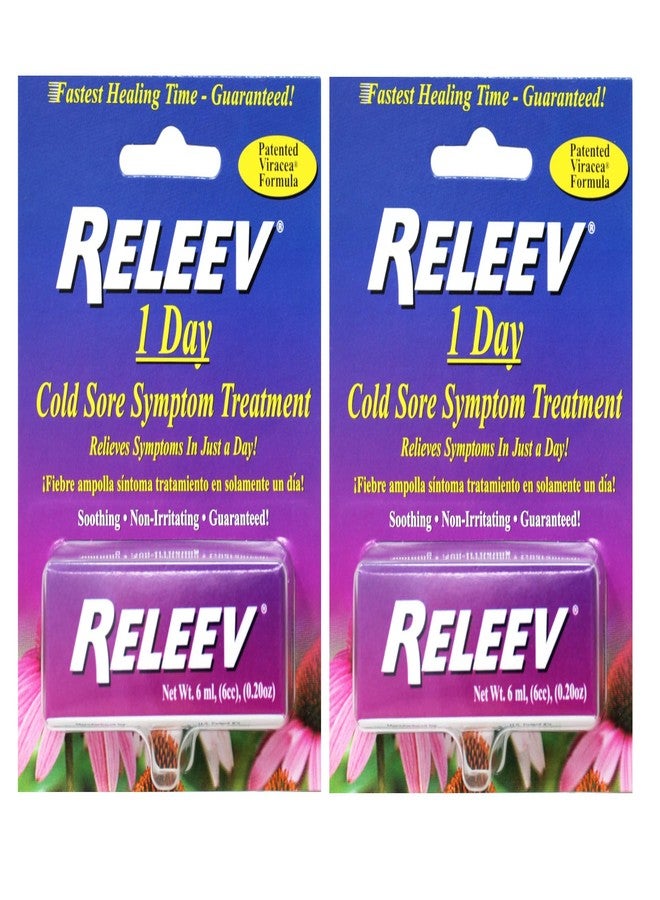 RELEEV 1 Day Cold Sore Treatment 6 mL (Pack of 2 - Image 1