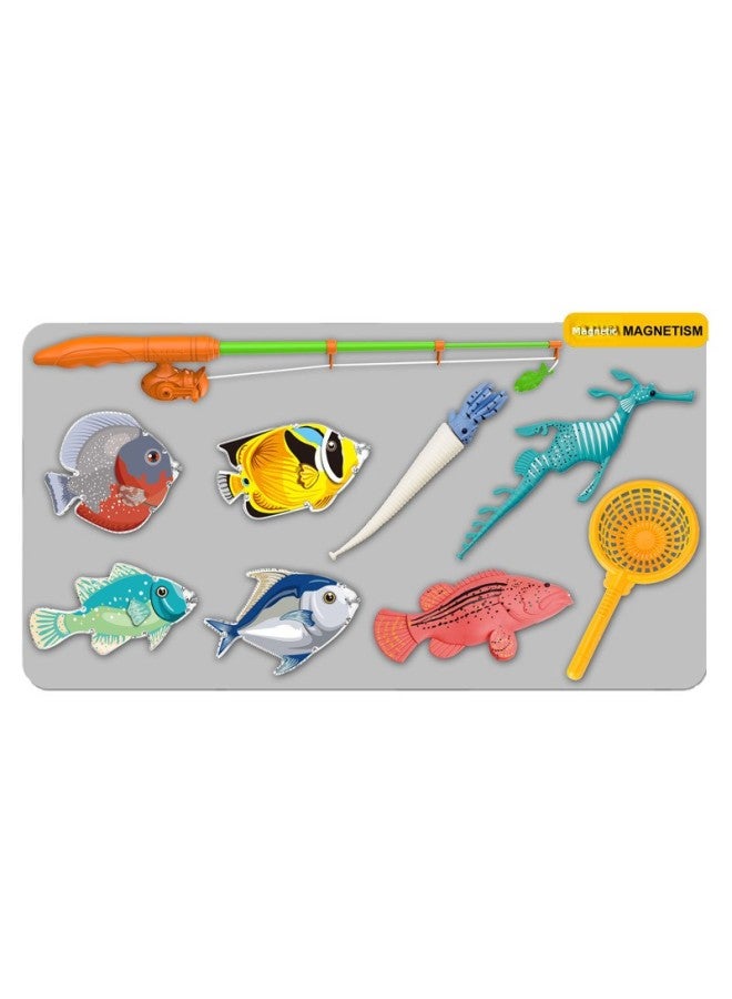 Summer Play House Water Toys 272-85 Parent-child Interaction Single Pole Magnetic Fishing Fish Game Board-Color:Default  - Image 3