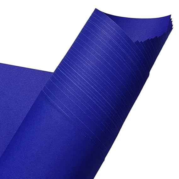 SEJASCOLLECTIONS | Pack of 10 | Dark Blue, Bright, A1, BIG / FULL Size, Pastel Sheets/ Chart Paper, Used in art and craft, collage, projects, posters etc. Plain / Unrulled, Size: 70x56 centimeters, 200 GSM thickness. - Image 4