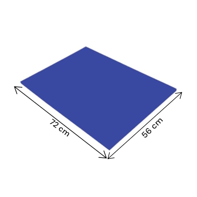 SEJASCOLLECTIONS | Pack of 10 | Dark Blue, Bright, A1, BIG / FULL Size, Pastel Sheets/ Chart Paper, Used in art and craft, collage, projects, posters etc. Plain / Unrulled, Size: 70x56 centimeters, 200 GSM thickness. - Image 3