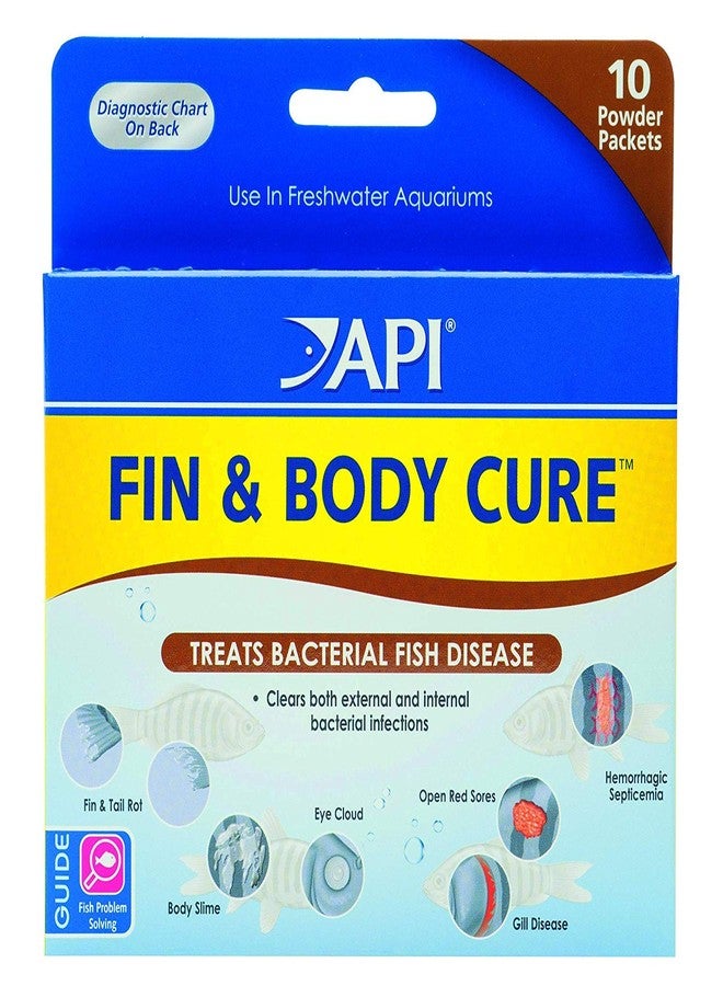 API 2 Pack of Fin and Body Cure Freshwater Fish Medication Powder for Treatment of Bacterial Diseases, Treats Body Slime, Eye Cloud, Fin and Tail Rot, and Gill Disease (10-Count) (2 items) - Image 1