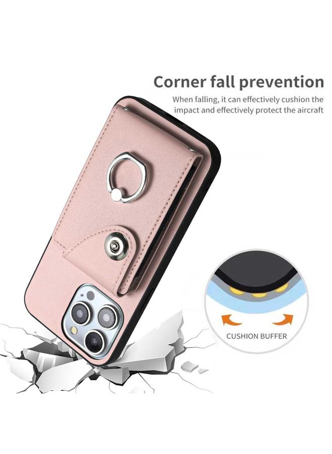 S-TOP Case For iPhone 15 Pro Organ Card Bag Ring Holder Phone Case - Image 5