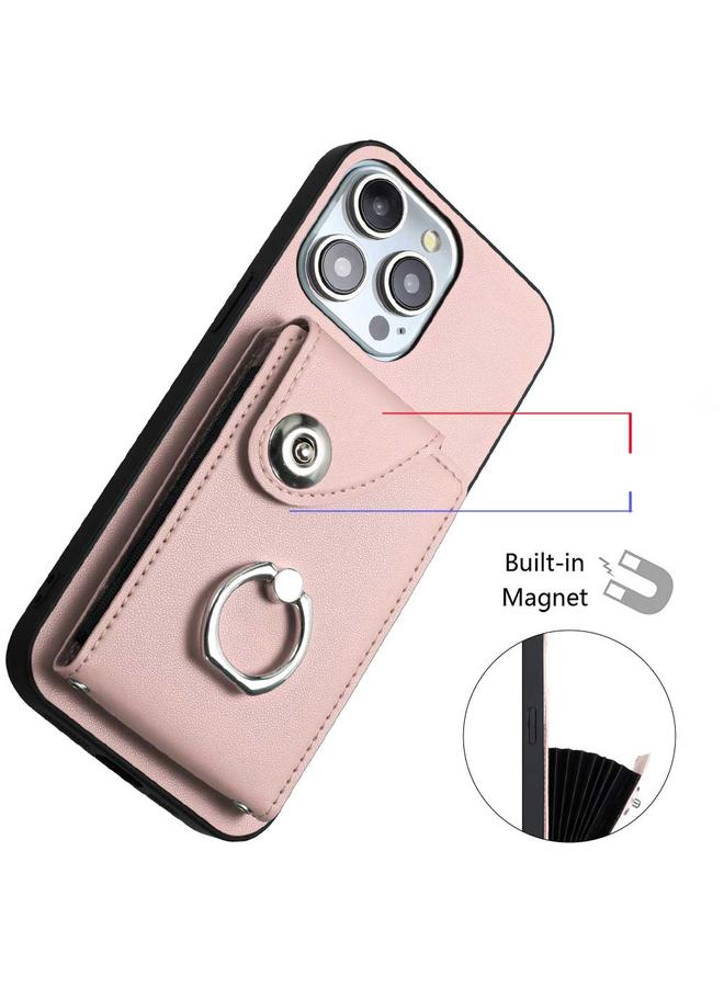 S-TOP Case For iPhone 15 Pro Organ Card Bag Ring Holder Phone Case - Image 4