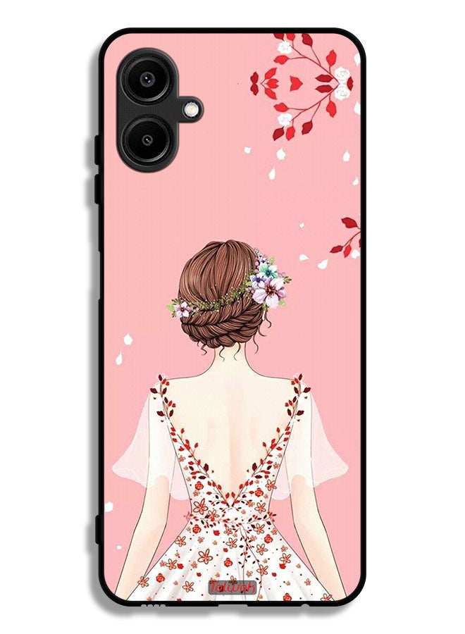 Tolwak Samsung Galaxy F06 5G Protective Case Cover Standing Girl Art - Image 1