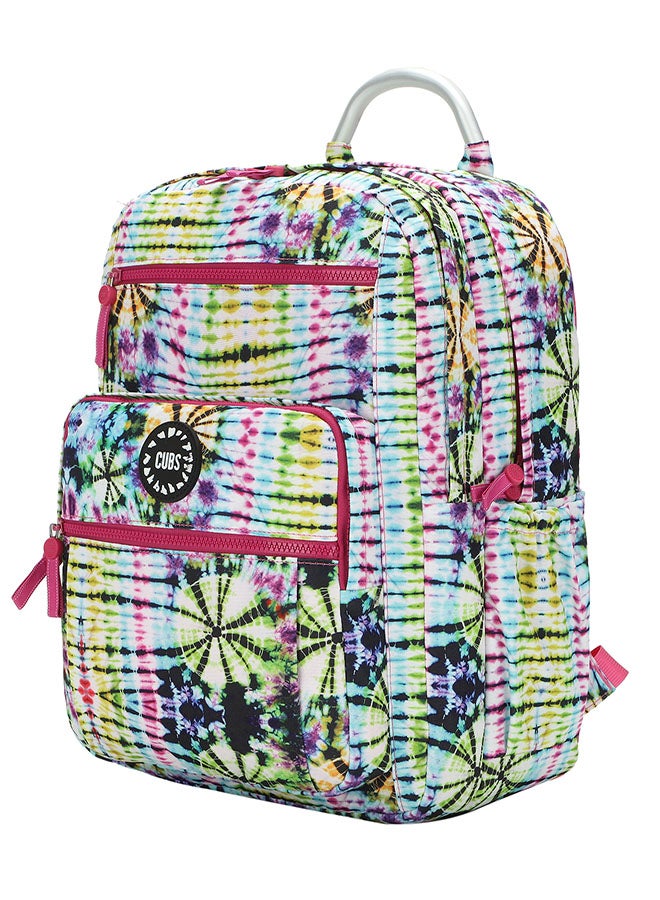 CUBS Tie Dyed Waterproof Kids 36L Backpack with zip closure Ideal for 8-15 years age group, Compatible with 15" Laptop - Image 2