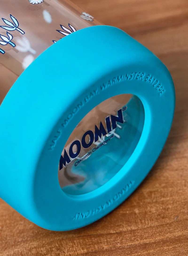 Half Moon Bay Moomin Troll & Snorkmaiden Glass Water Bottle