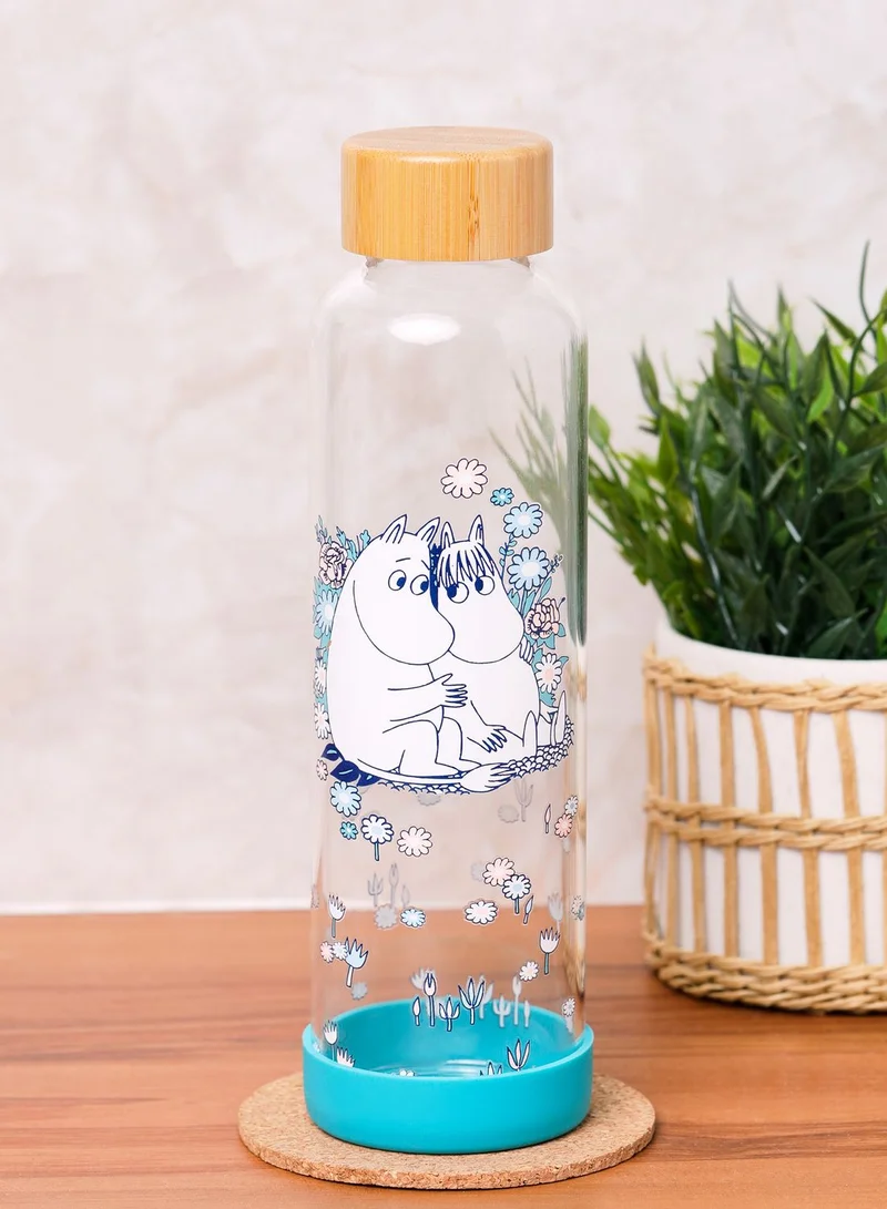 Half Moon Bay Moomin Troll & Snorkmaiden Glass Water Bottle