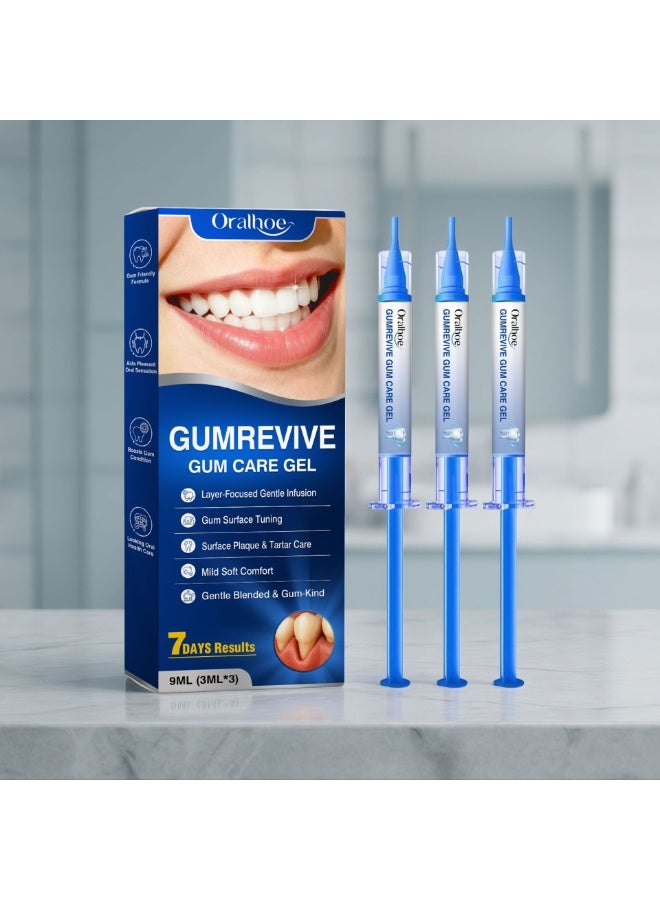 أورالحوي جل العناية باللثة Gumrevive من Oralhoe، جل عناية فموية لطيف للأسنان واللثة، تنظيف سطحي يومي، علاج تنظيف فموي مريح، 3 مل × 3 أنابيب - Image 2