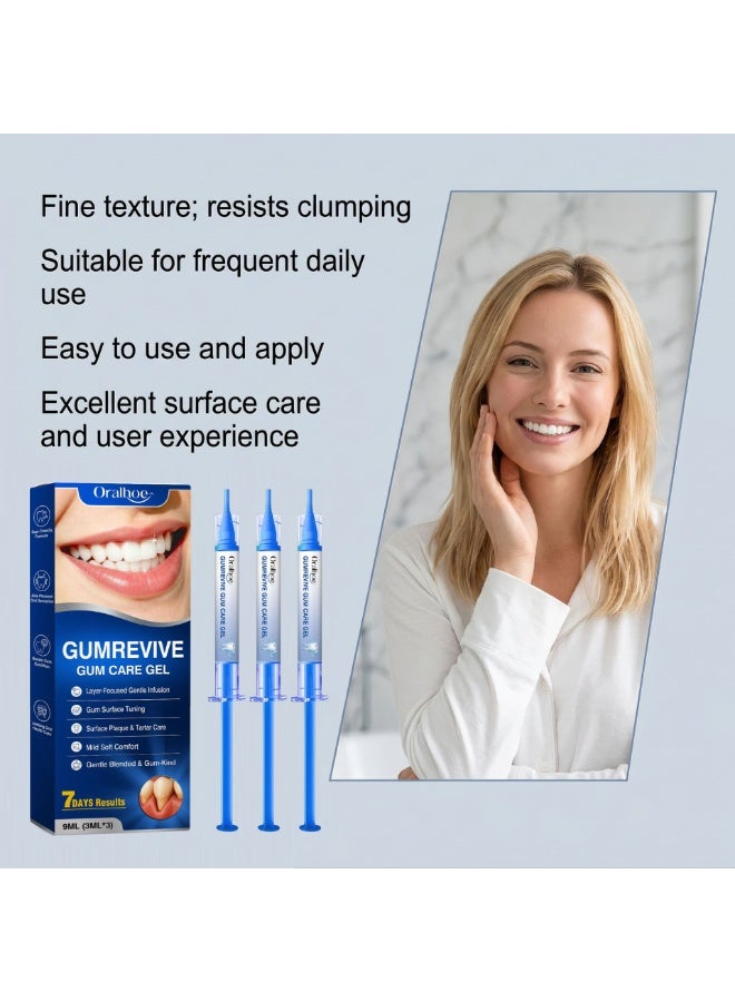 أورالحوي جل العناية باللثة Gumrevive من Oralhoe، جل عناية فموية لطيف للأسنان واللثة، تنظيف سطحي يومي، علاج تنظيف فموي مريح، 3 مل × 3 أنابيب - Image 4