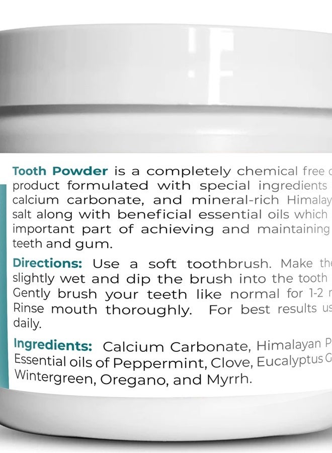 Viva Doria Natural Tooth Powder | Remineralizing Tooth Powder | Natural Teeth Whitening Powder | Toothpaste Power | Breath Freshener | Refreshing Mint Flavor | 10 Oz - Image 3