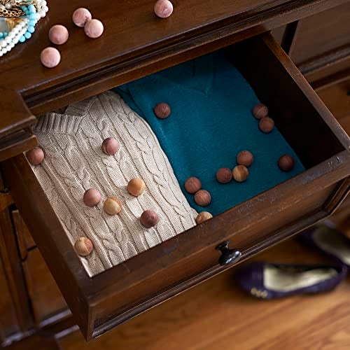 Household Essentials CedarFresh 17840-1 Red Cedar Wood Balls | Freshen and Protect Closets | 48-Pack - Image 3