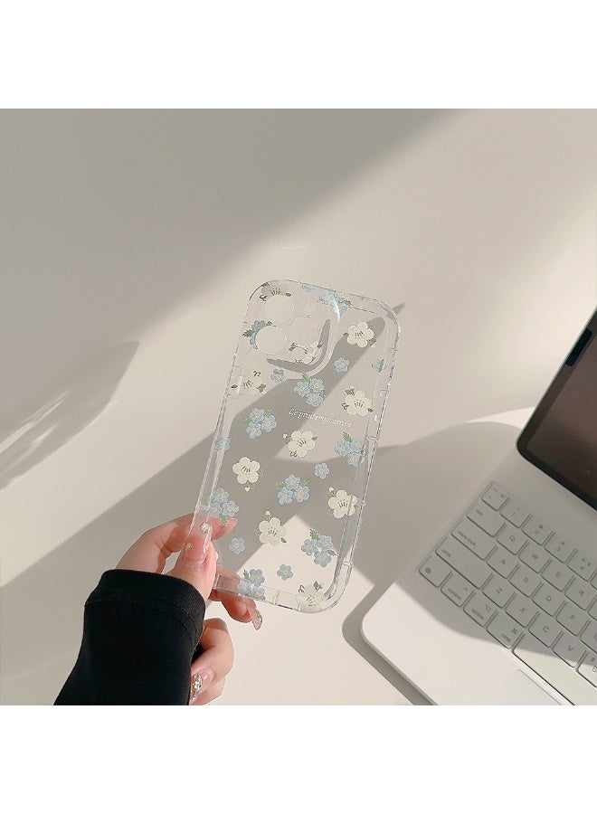 NIBEMINENT Hollow Line Butterfly Protective TPU Case Cover For iPhone 16 Pro, Clear