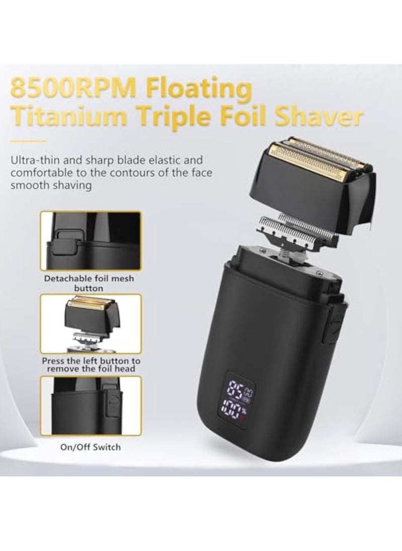 KASTWAVE - Clippers and Trimmers Set, Electric Shavers Set, Hair Clippers for Men Professional, Cordless Beard Trimmer for Men, Hair Trimmer Rechargeable, Barber Clippers for Haircut Grooming, Razor with Case - Image 1