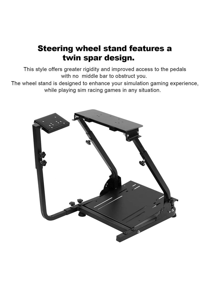 FlashHawk Foldable Racing Steering Wheel Stand for Logitech G25/G27/G29/G920/AG204 and Thrustmaster - Image 2