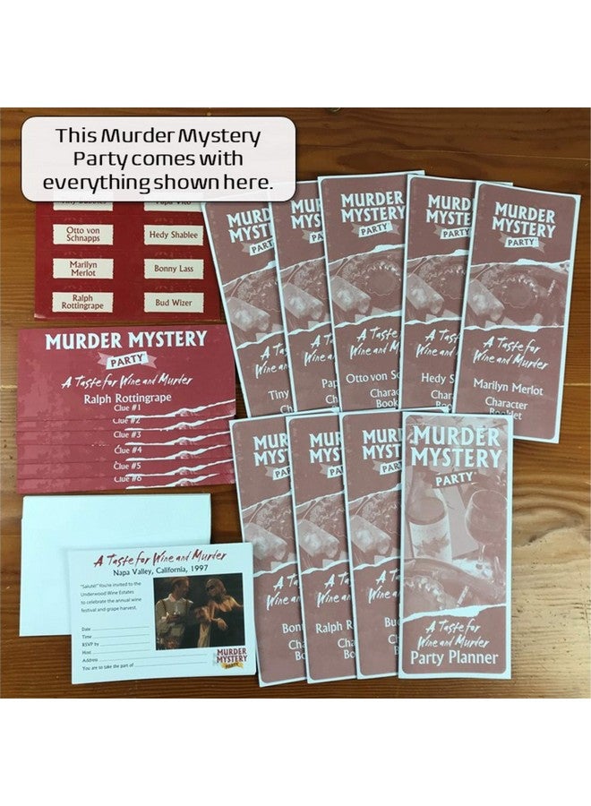 University Games Murder Mystery Party, A Taste For Wine & Murder, Murder Mystery Party Game To Host Your Own Murder Mystery Night - Image 4