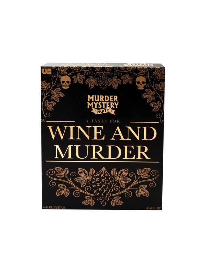 University Games Murder Mystery Party, A Taste For Wine & Murder, Murder Mystery Party Game To Host Your Own Murder Mystery Night - Image 1