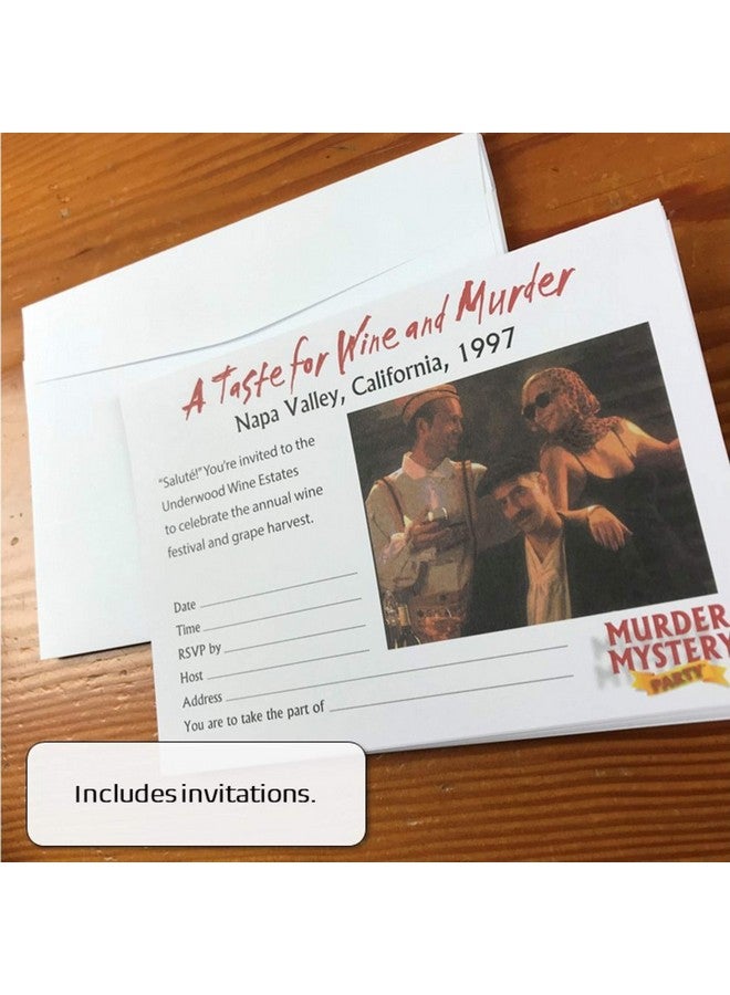 University Games Murder Mystery Party, A Taste For Wine & Murder, Murder Mystery Party Game To Host Your Own Murder Mystery Night - Image 2