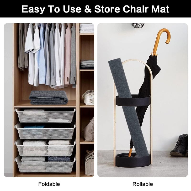 Botash Chair Mat for Hardwood Tile FloorComputer Gaming Rolling Chair MatUnder Desk LowPile RugLarge AntiSlip Floor Protector for Home Ofiice1pcsMulticolour - Image 5