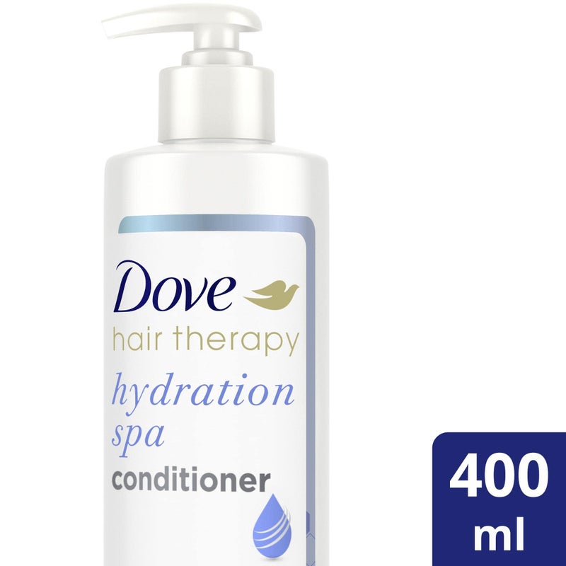 Dove Hair Therapy Conditioner for Dry Hair Hydration Spa Hair Conditioner with Hyaluronic Serum 13.5 fl oz - Image 2