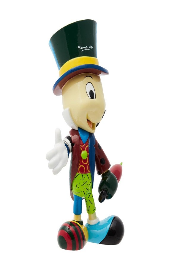 Enesco Disney BRITTO Pinnochio Jiminy Cricket Posing with Umbrella Figurine, 8 Inch, Multicolor - Image 4