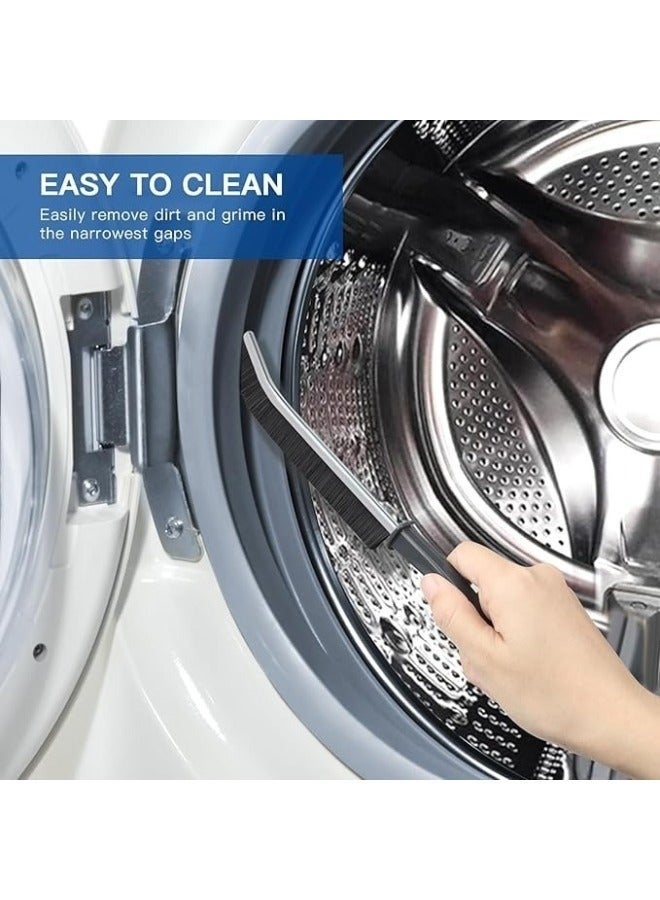 6PCS Gap & Crevice Cleaning Brush 23.5 cm – Multifunctional Groove Cleaning Tool with Stiff Fine PET Bristles for Tight Spaces, Sink Edges, Tile Gaps, Faucets, Shower Rails, Window Tracks, Sliding Doors & Kitchen Surfaces, Ergonomic Handle with Hanging Hole - Image 3