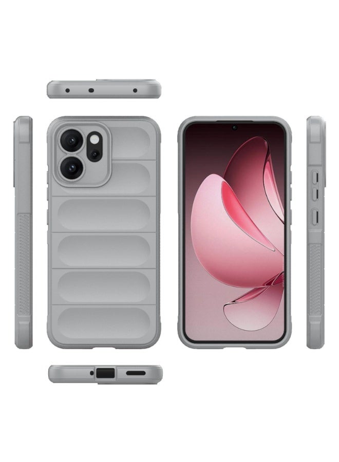 Phone case cover Magic Shield TPU + Silicone Shockproof Phone Case For   Oppo Reno 14F (Grey) - Image 3