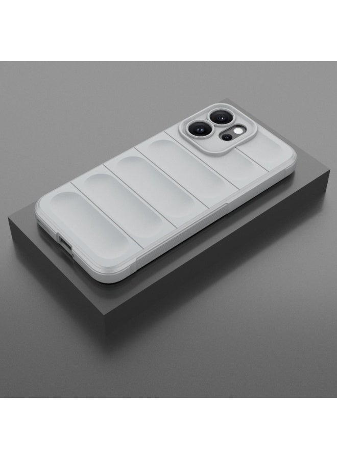 Phone case cover Magic Shield TPU + Silicone Shockproof Phone Case For   Oppo Reno 14F (Grey) - Image 2