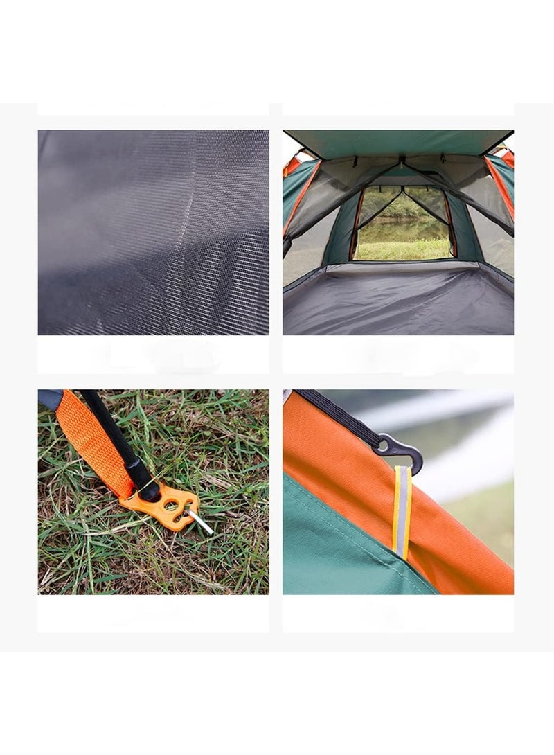 DubaiGallery Premium Automatic Pop-Up Camping Tent for 4-8 Person with Waterproof UV-Resistant Fabric, Double-Layer Breathable Windows, Front Awning Shade, Durable Steel Poles & Carry Bag – Fast Setup Family Outdoor Tent for Hiking, Beach, Desert & Picnic Trips - Image 5