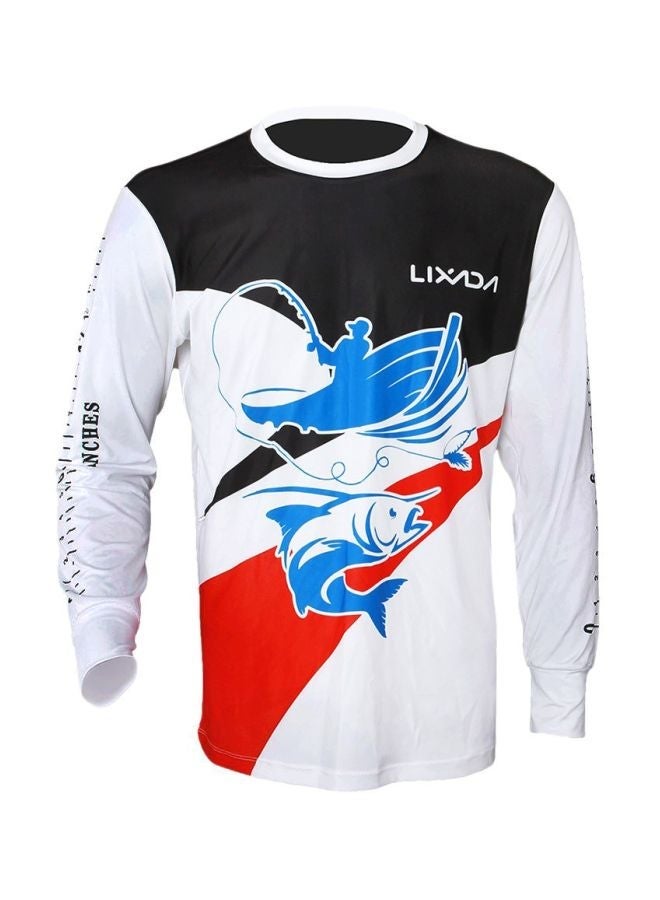 NIBEMINENT Long Sleeve Printed Fishing T-Shirt 3XL - Image 1
