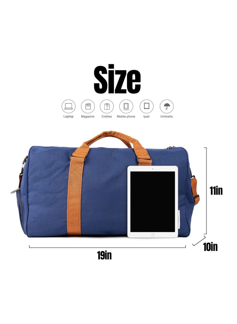 Beauenty Travel Duffel Bag Personalized Weekender Overnight Bag with Initials Sports Tote Bags for Men Teen Boys Weekend Travel Bag with Shoes Compartment for Travel Beach Short Trips Camping Hiking - Image 2