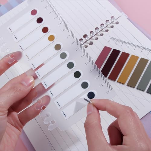 SHUTTLE ART 200 Pcs Index Tabs Sticky Tabs, Index Tabs Sticky Tabs Sticky Notes Flags with Ruler Sticky Note, Writable Page Sticky Notes for Home, Office, School, Sticks Securely Removes Cleanly - Image 3