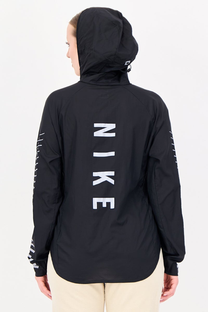 Nike Women Sportswear Fit Long Sleeve Running Jacket, Black - Image 4