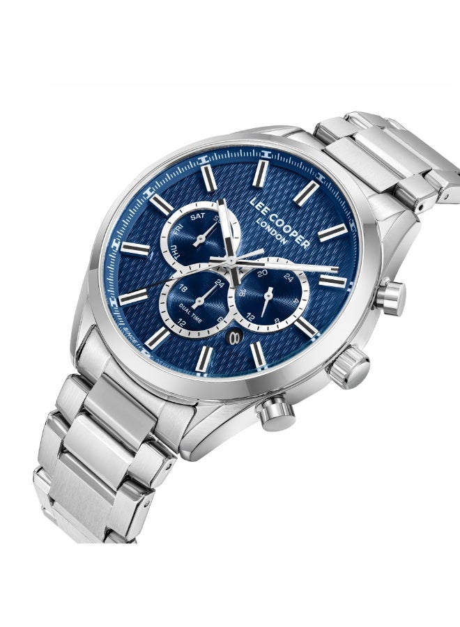 Lee Cooper ساعة معدنية متعددة الوظائف للرجال LC08153.390 - 44 مم - Image 2
