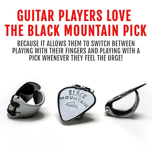 Black Mountain Medium Gauge Thumb Picks for Acoustic Guitar, Electric Guitar, Ukulele, Banjo, and More - Spring Loaded Universal Fit for Medium to XL Thumbs - Premium Finger Picks - Image 4