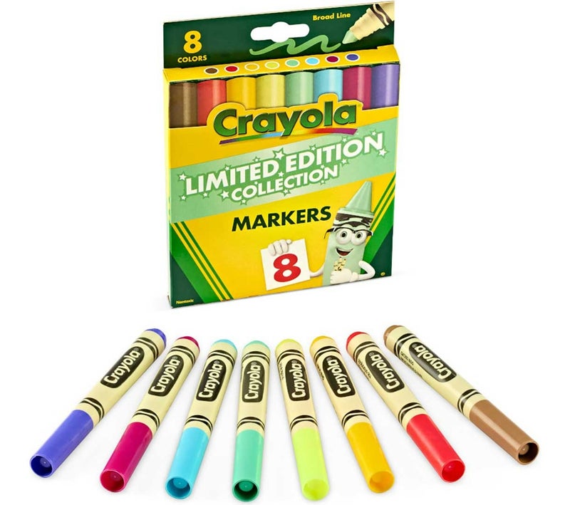 Crayola Limited Edition Colors Broad Line Markers, Assorted 8 Colors - Image 1