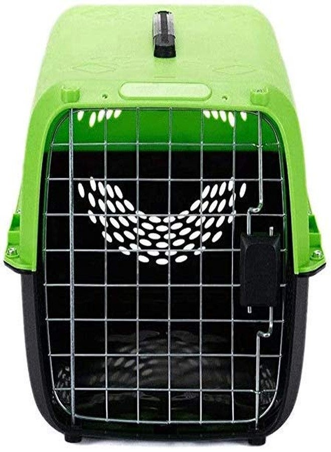 Pet Believe IATA Approved Pet Travel Carrier Plastic Handle Hinged Door Folding Crate Transport Box Crate Cage for Puppies & Cats, Size 18Inch (Green) - Image 3