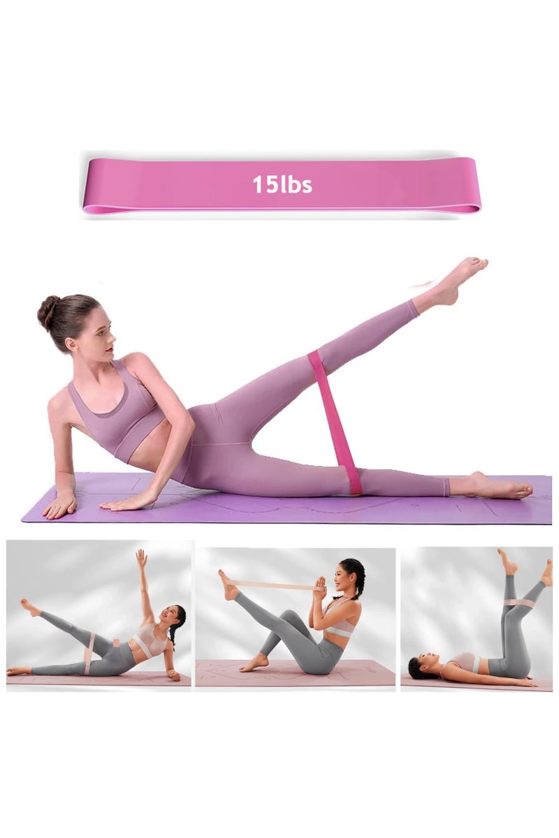 مجموعة أساسيات بيلاتيس للنساء - مجموعة بيلاتيس أفضل لتمارين اليوجا المنزلية مع حلقة بيلاتيس ومجموعة كرات، وأربطة للبطن، وأربطة مقاومة على شكل رقم 8، وأربطة يوغا للتمدد - Image 5