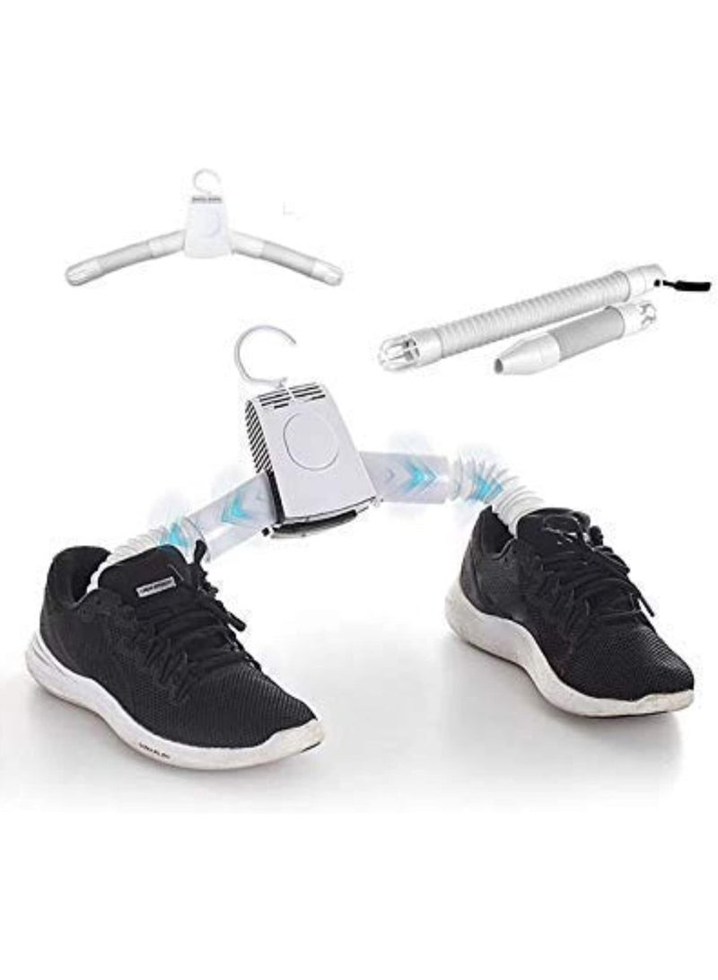 Portable Electric Clothes Shoes Dryer Fast Drying Clothes Foldable Shoes Dryer, Mini Portable Drying Rack for Home Travel, Plastic (MULTI-COLOUR) - Image 1